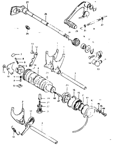 GSX1000 Переключение передач