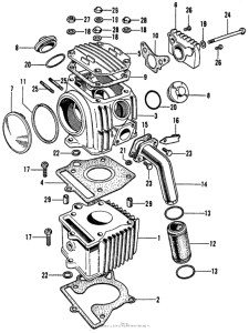 S65 Цилиндр и головка цилиндра
