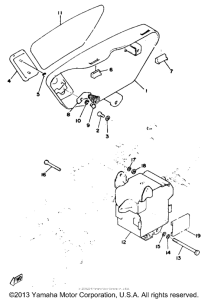 RD125C Side cover box