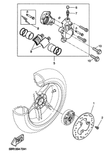 YQ50 Rear brakecaliper