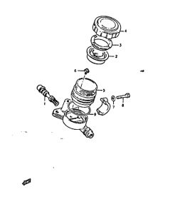 GS1000 Передний тормозной цилиндр