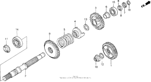 GL1500SE Final gearshaft