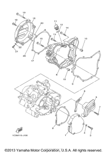 YZ125E2 Боковые крышки