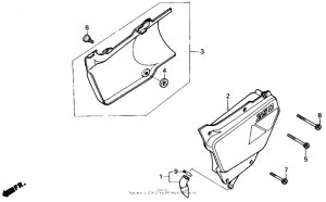 NX250 Боковые обтекатели