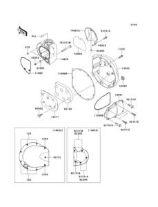 EJ400 Right engine cover