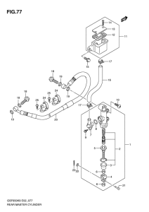 GSF650S (ABS) Задний тормозной цилиндр