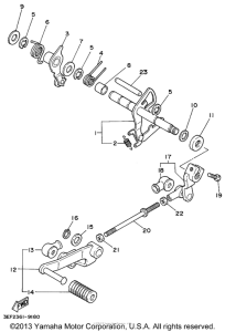 XV1100LC Вал переключения