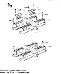 KZ1100 Крышка головки цилиндров