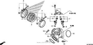 VT750C2B Впускной коллектор