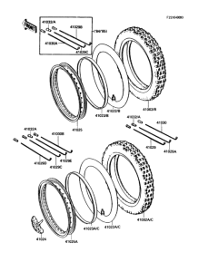 KDX80 Колеса,покрышки
