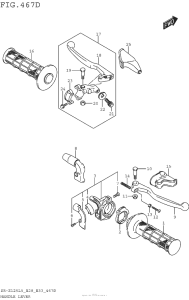  Handle Lever (Dr-Z125Ll5 E33)