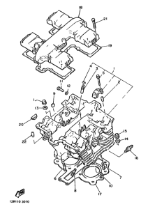 XS400 Головка цилиндров