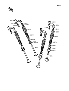 EL250 Rocker arms / valves