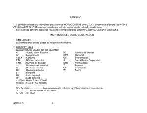 GZ250 Catalog preface