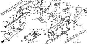 FES250 Floor panel / center cover