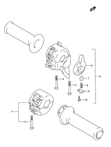 GSX600 Рулевой переключатель