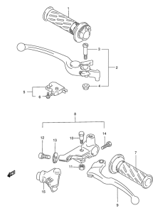 GS500 Рулевой рычаг