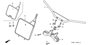 XR200R Handle pipe / top bridge