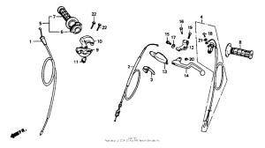 CR80R Cables + switch