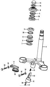 CB350 Траверса нижняя