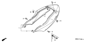  Задний обтекатель