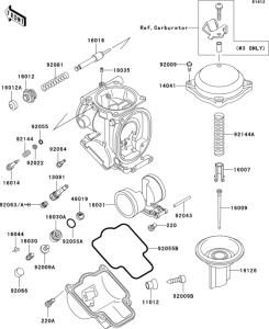ZX600 Carburetor parts(1 / 2)