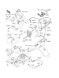 EJ650 Рама ,крепежные детали