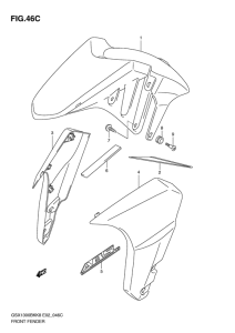 GSX1300BK (ABS) Переднее крыло