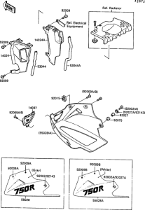 ZX750 Cowling lowers(zx750-f1)