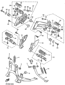 XJR1200 Stand. footrest