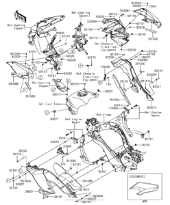 KLZ1000 Обтекатель цепнральный