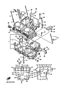 XJR1300 Картер двигателя
