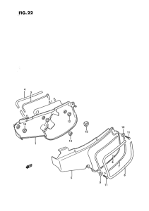RM80 Обтекатель задний
