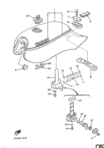XJ900 Rpservoir a carburant