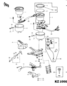 KZ1000 Meters / ignition switch