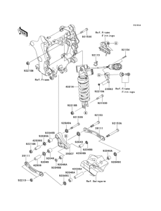 ZX1400 Suspension / shock absorber(fefb)