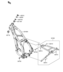 RM-Z250 Frame comp