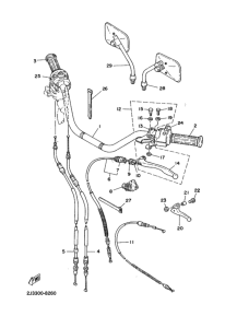 SR400 ﾊﾝﾄﾞﾙ. ﾜｲﾔ