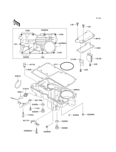 ZX1100 Поддон картера