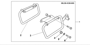 VT125 Leather saddlebagstay