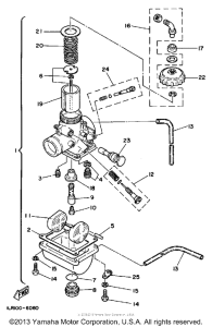 YZ80S (Motocross) Карбюратор