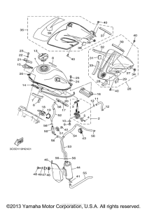 XT250X Топливный бак