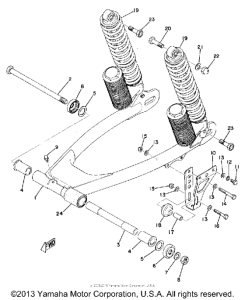 MX125B Rear arm - rear cushion