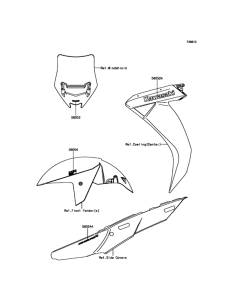 ZG1400 Наклейки (синие)