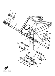 TZ250 Задний рычаг и подвеска