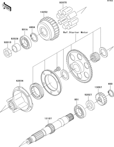 ZR750 Secondary shaft