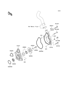 KLE650 Водяной насос