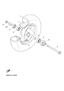 XC125FD Переднее колесо
