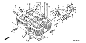 CB250 Головка цилиндров