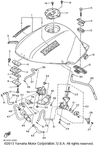 XJ600SFC Топливный бак